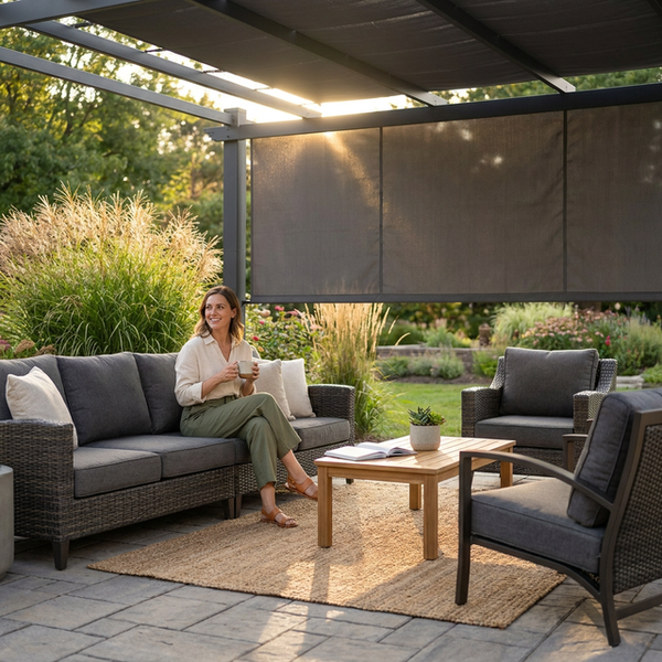 Aluminum Pergola Built for Modern Outdoor Living, 16x12 Retractable Canopy, 192 Sq Ft Coverage, Durable Frame
