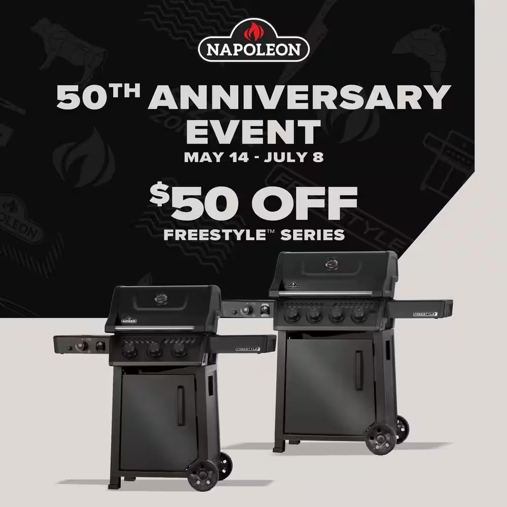 Freestyle 425 4-Burner Propane Gas Grill with Range Side Burner in Graphite Grey