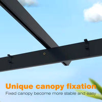 Aluminum Pergola Built for Modern Outdoor Living, 16x12 Retractable Canopy, 192 Sq Ft Coverage, Durable Frame
